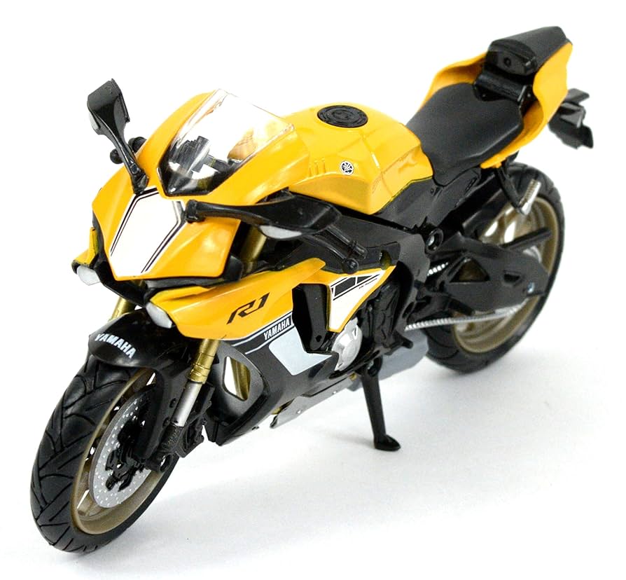 輸入雑貨　希少生産少　ヤマハYZF-R1モデル　フィギア付　アートパネル Amazon.com: New Ray Toys Yamaha Yzf R1 1:12 2016 Blue 57803A
